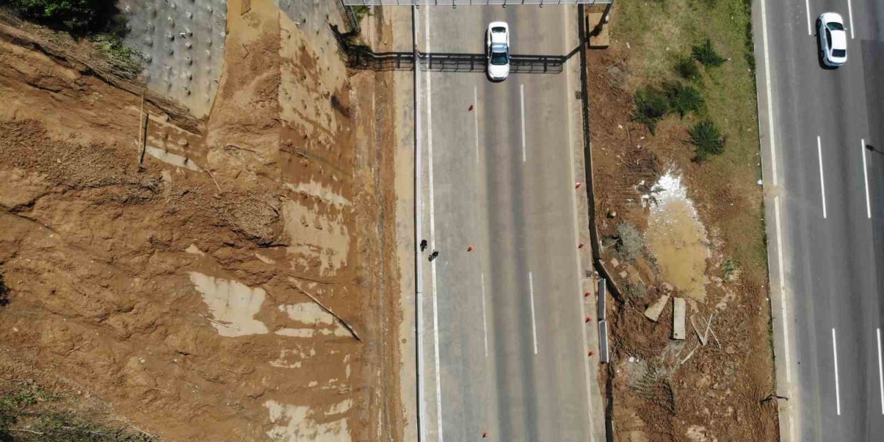 Bolu Dağı Tüneli’ndeki son durum dron ile görüntülendi