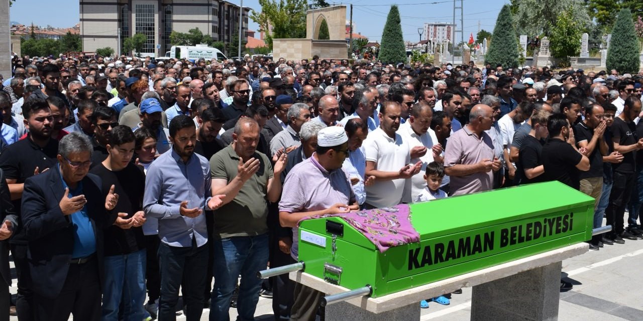 Isparta’da gölde boğulan kadın, memleketi Karaman’da defnedildi