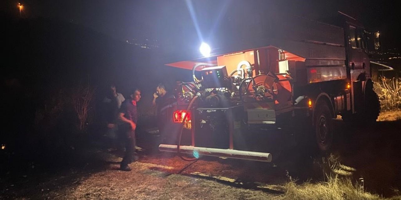 Kahramanmaraş’ta yaklaşık 7 dönümlük zeytinlik arazi kül oldu