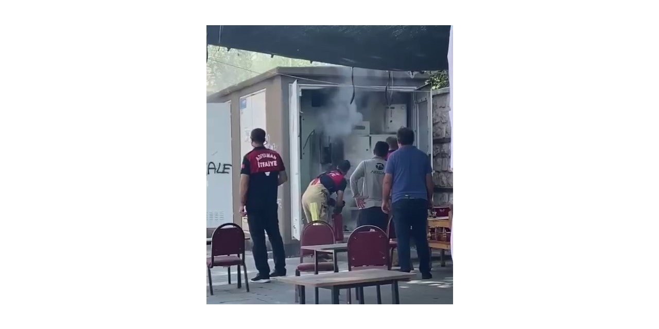 Alev alan trafo paniğe neden oldu