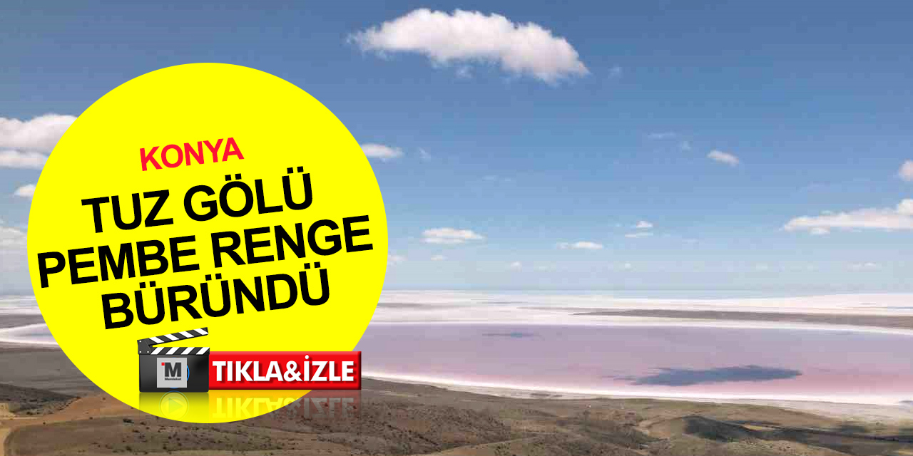 Tuz Gölü pembe renge büründü