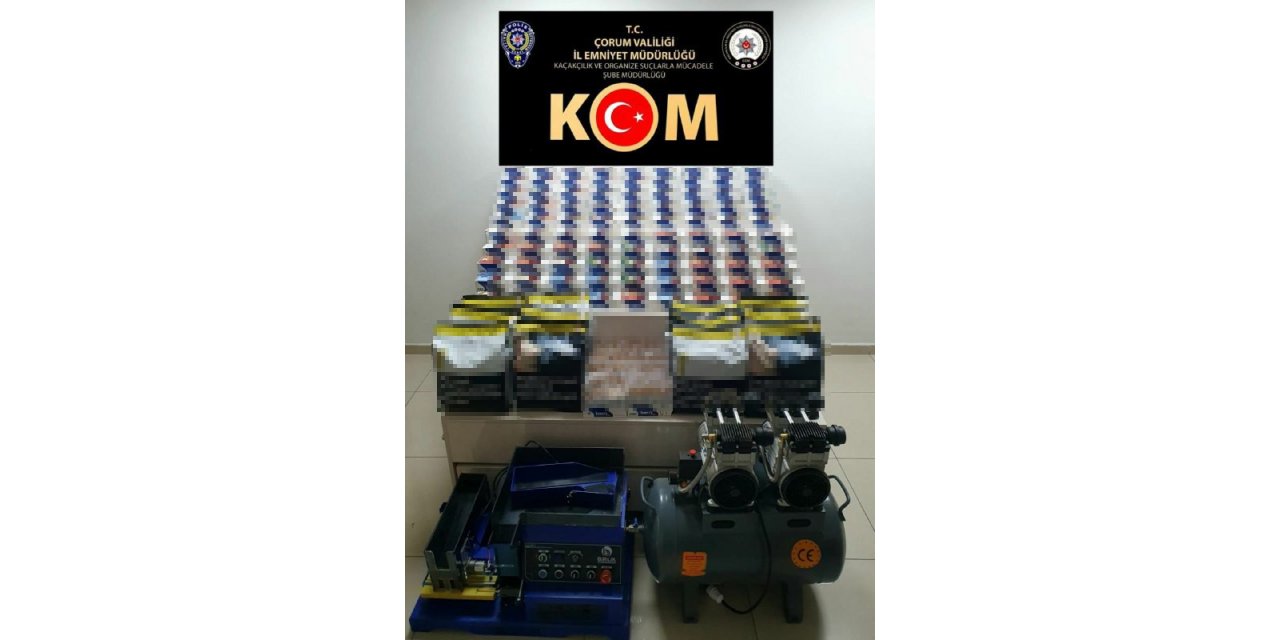 Evini sigara fabrikasına çeviren şahıs yakalandı