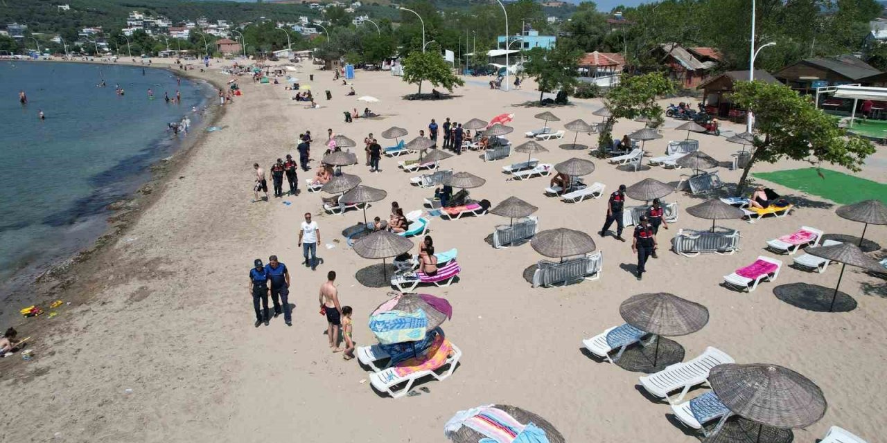 Jandarma ekiplerinden sahillerdeki işgallere karşı denetim