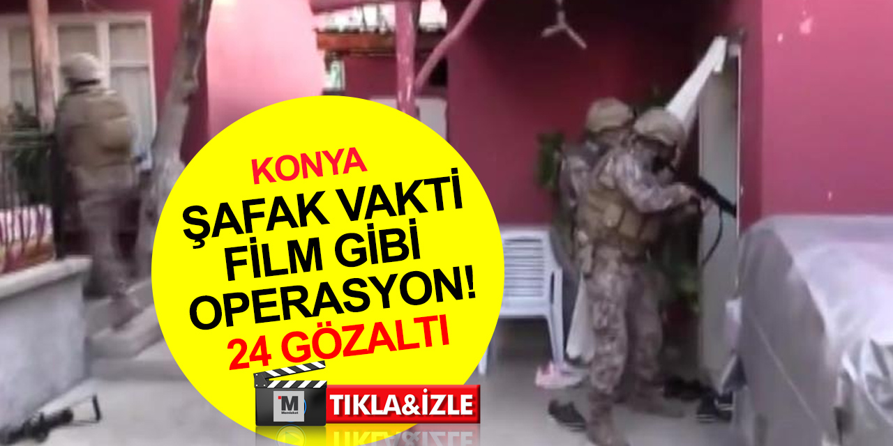 Konya’nın 15 ilçesinde uyuşturucu tacirlerine şafak operasyonu: 24 gözaltı