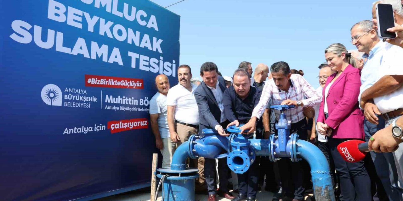 Antalya’da sulama birliklerinin elektrik maliyetlerinin yüzde 85’ini büyükşehir karşılıyor