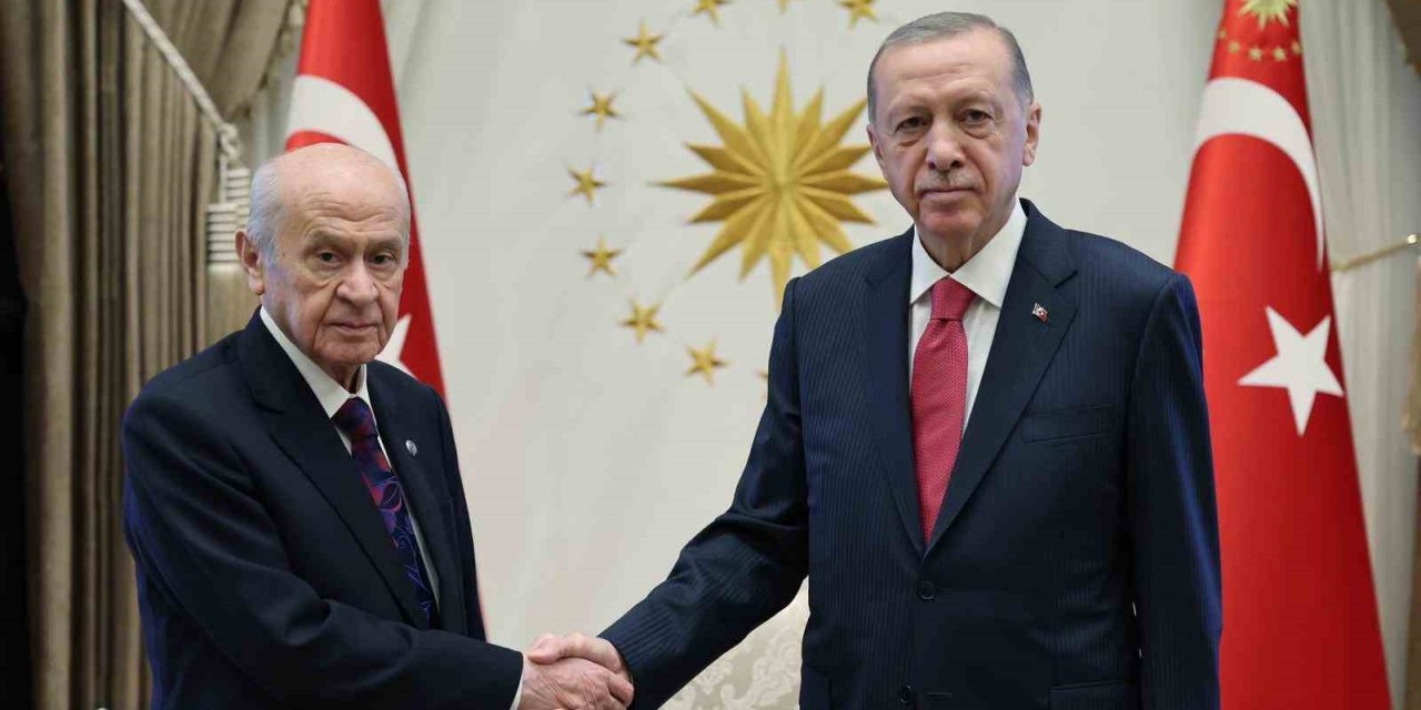 Cumhurbaşkanı Erdoğan, MHP Genel Başkanı Bahçeli ile görüştü