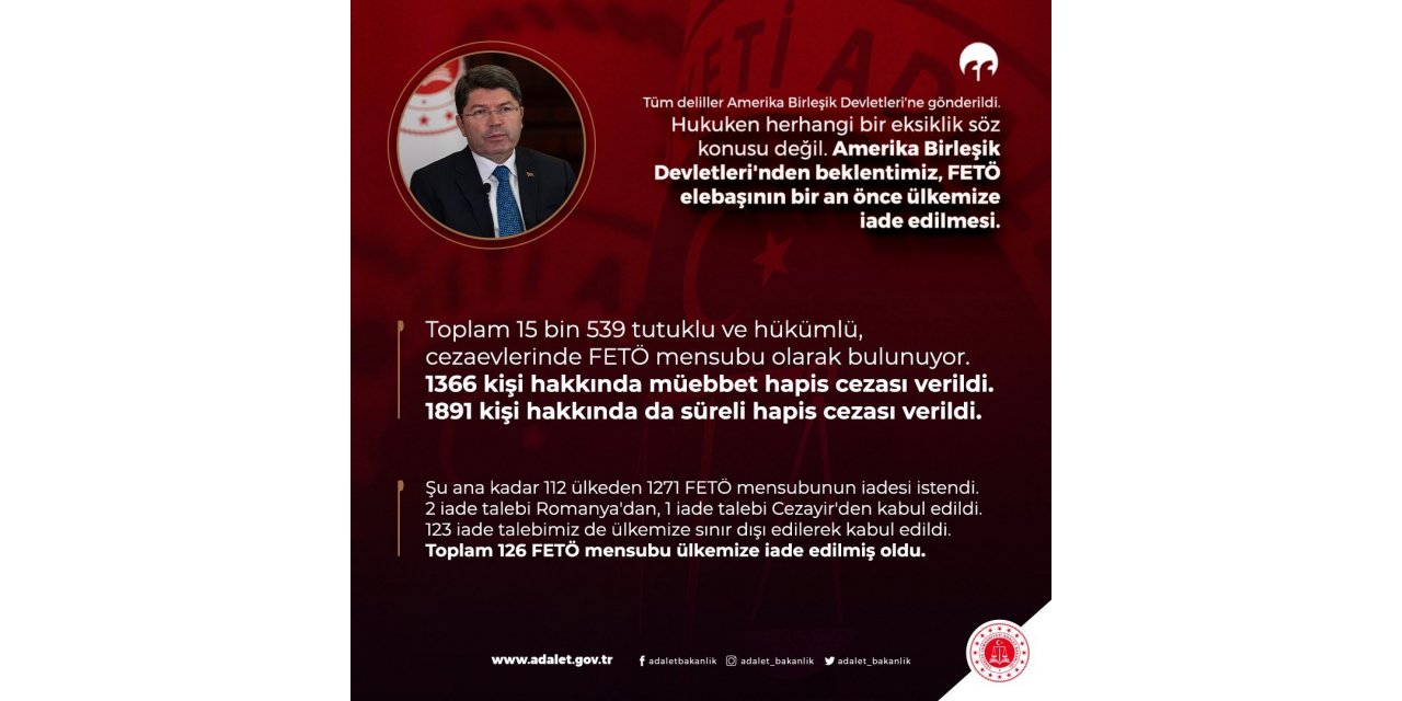 Adalet Bakanı Tunç: “(15 Temmuz) Yargı gerçekten o gece çok önemli ve başarılı bir sınav verdi”