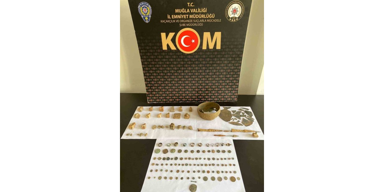 Muğla’da tarihi eser operasyonu: 1 gözaltı