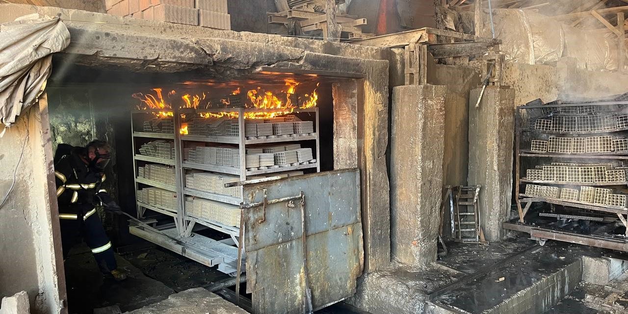 Tokat’ta fabrikada çıkan yangın korkuttu