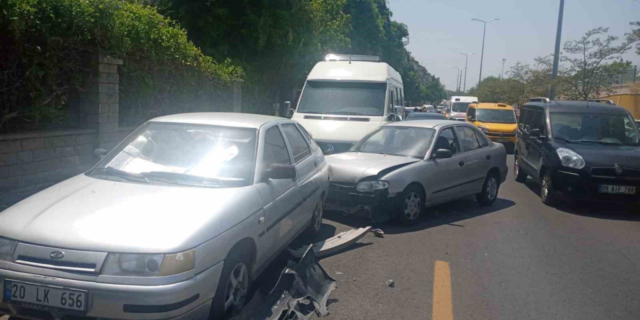 Aydın’da zincirleme trafik kazası: 3 yaralı