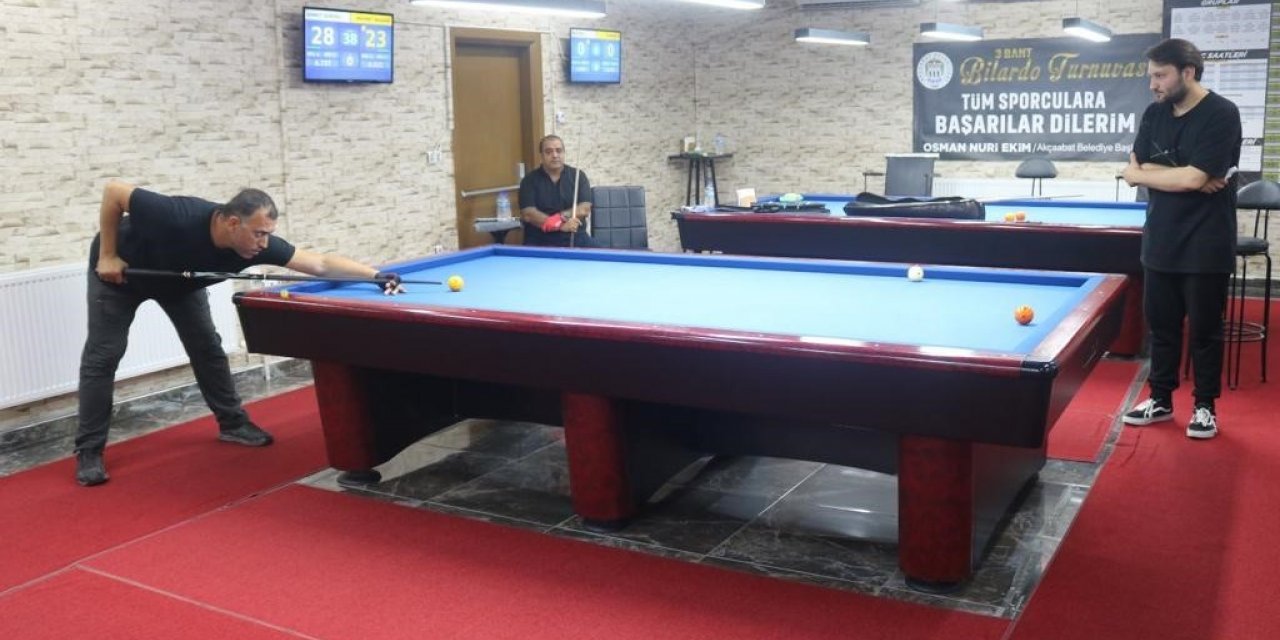 Akçaabat’ta bilardo turnuvası sona erdi