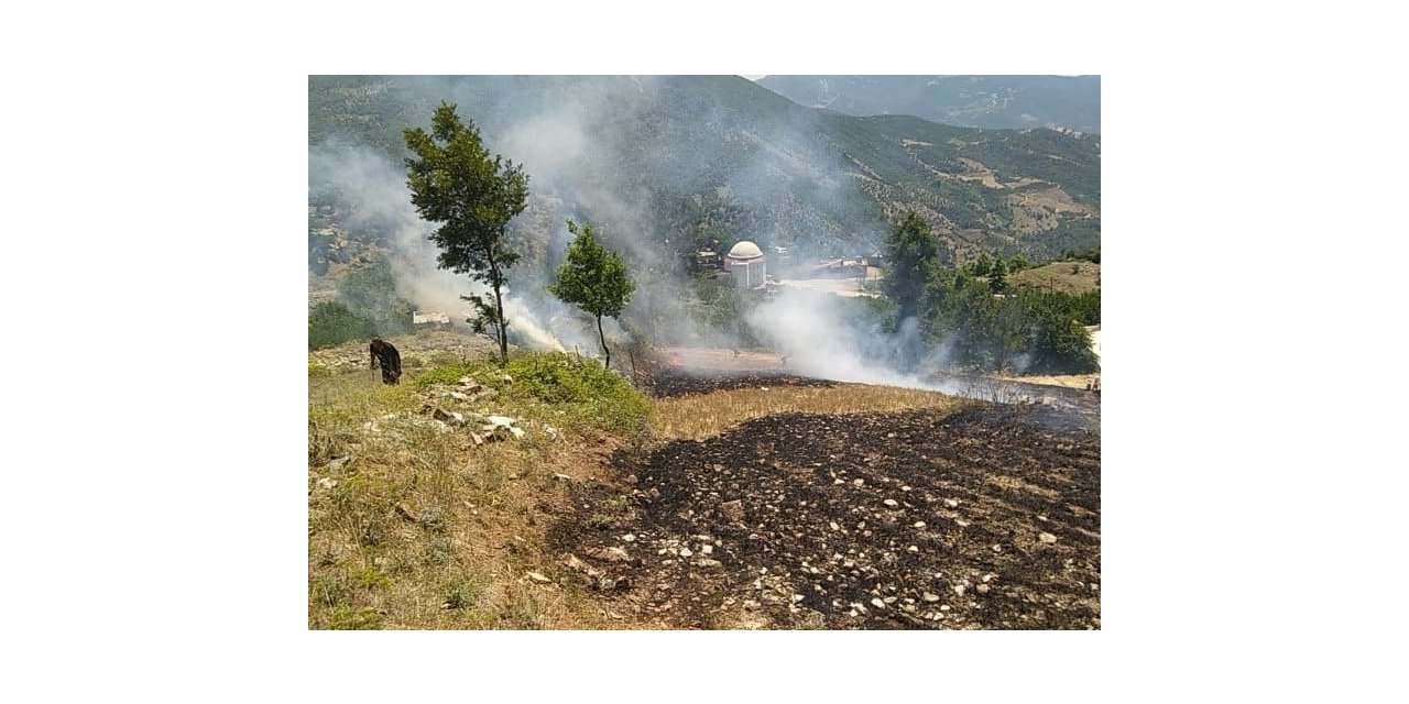 Osmaniye’de ormana sıçrayan anız yangını söndürüldü