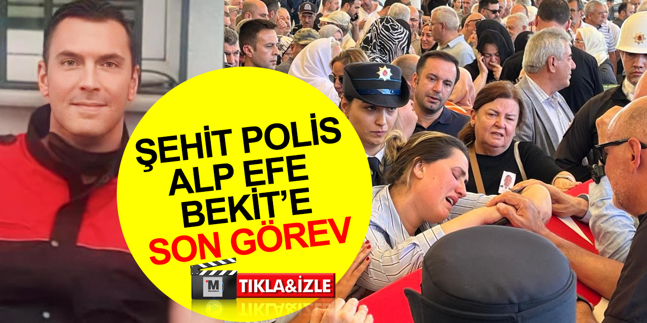 Motosikletlinin çarpması sonucu şehit olan polis Alp Efe Bekit Ankara'da toprağa verildi