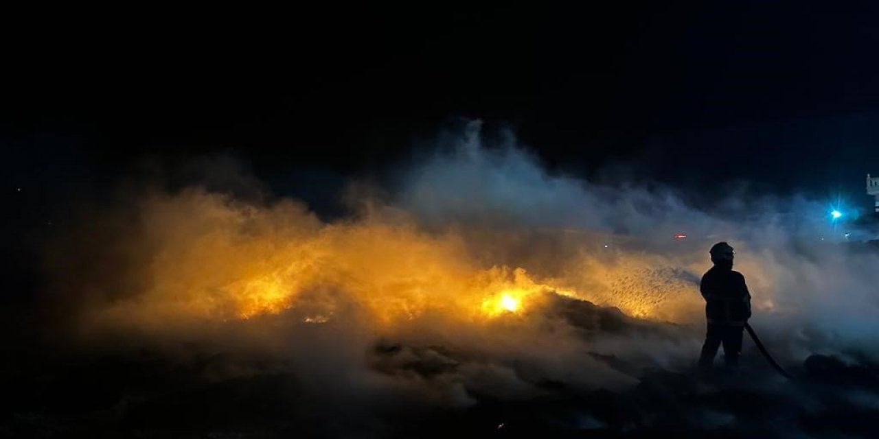 Mardin OSB’de çıkan yangın TOMA ve itfaiye ekiplerince söndürüldü
