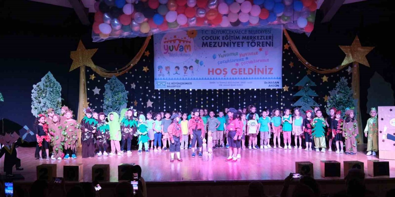 Büyükçekmeceli minikler mezun oldu