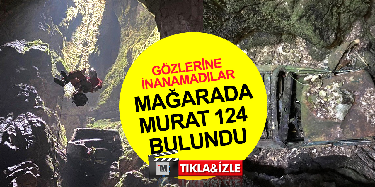 Mağara araştırma ekipleri 50 metrelik mağarada Konya plakalı Murat 124 buldu
