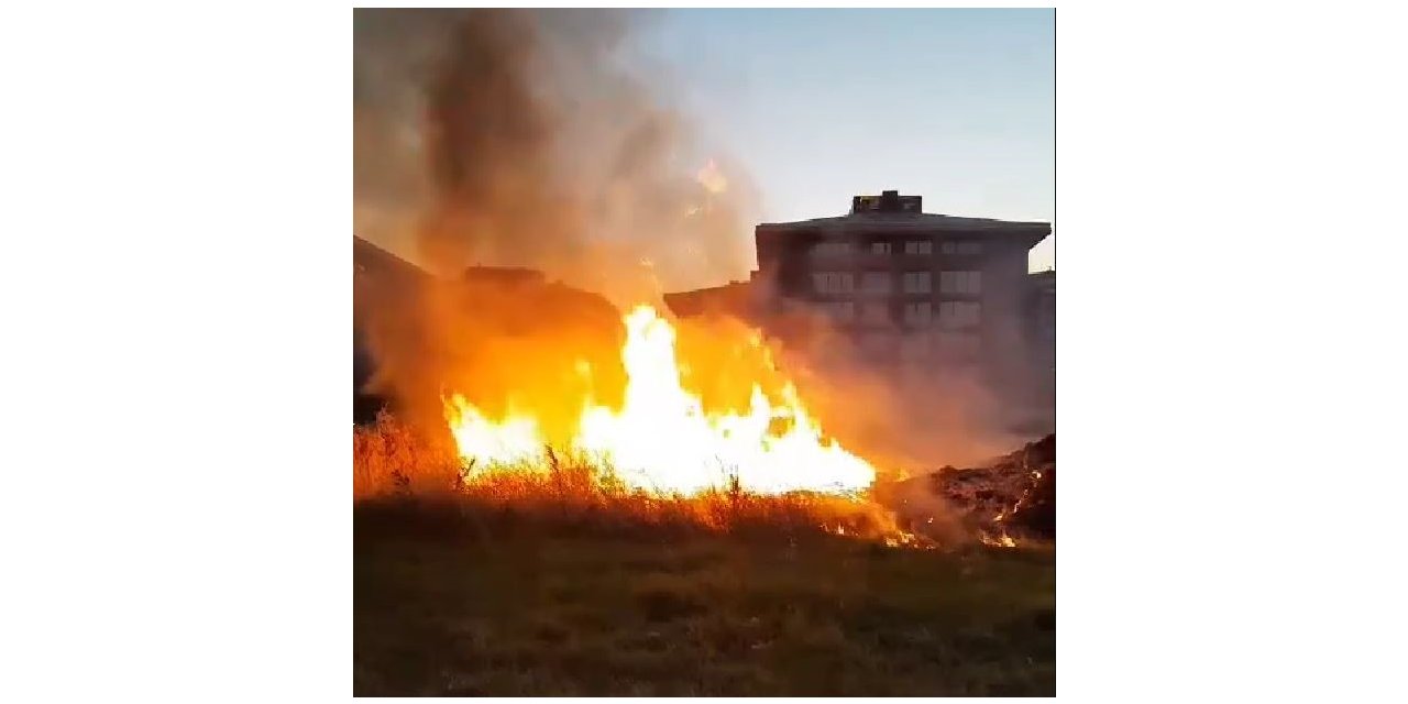 Mahalle arasında korkutan yangın