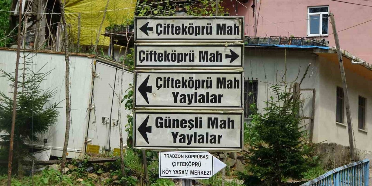 Trabzon’da şaşırtan tabela