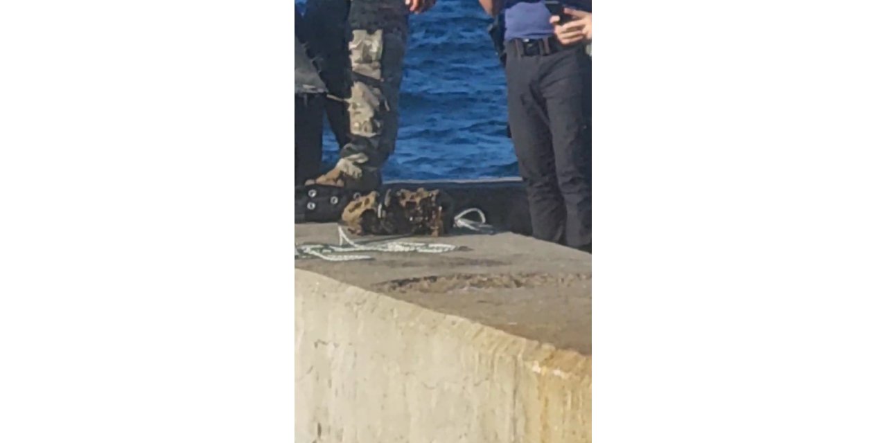 Boğaz’da salyangoz avlarken top mermisi buldu