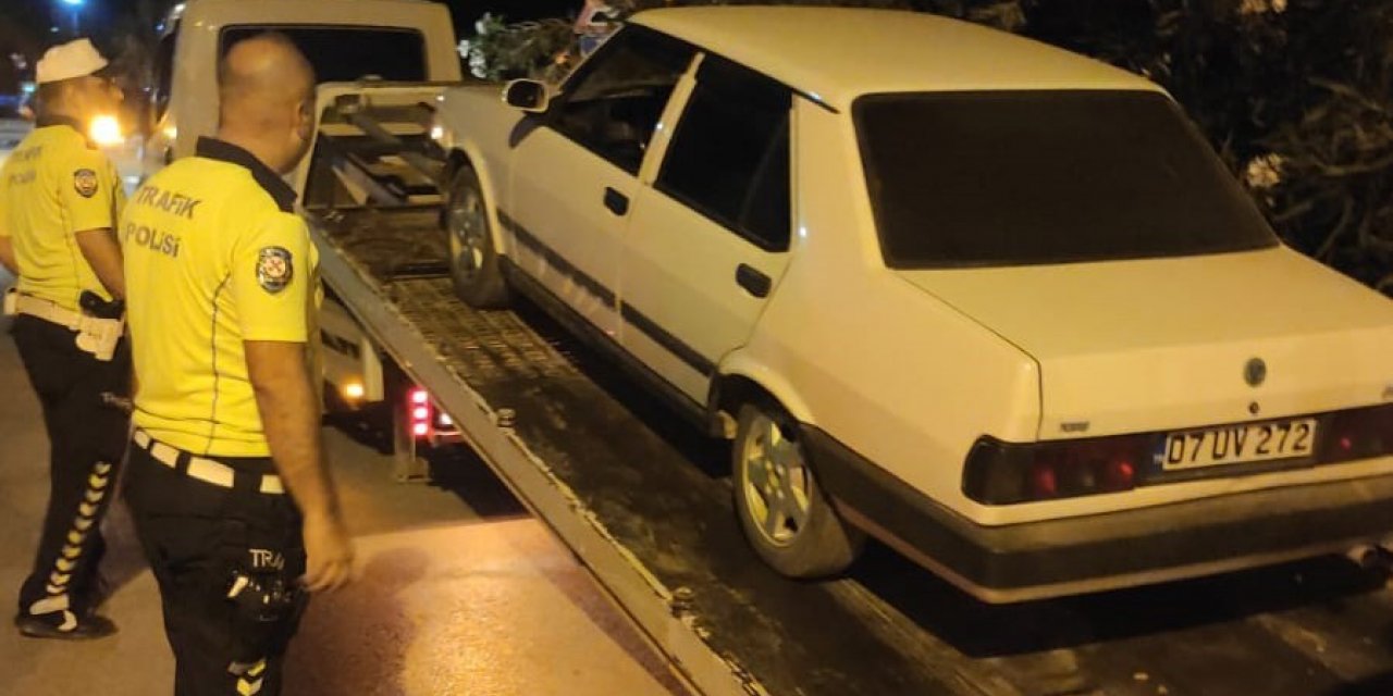 Gazipaşa’da trafik ekiplerinden abart egsoz ve gürültü denetimi