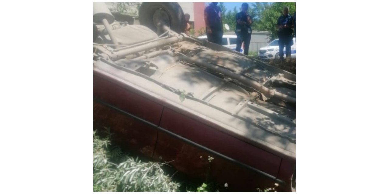 Kontrolden çıkan otomobil takla attı: 5 yaralı