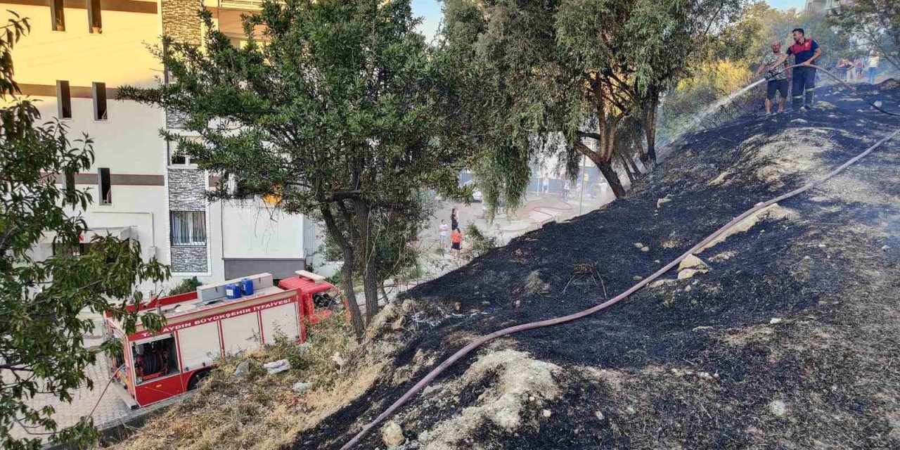 Kuşadası’nda korkutan yangın