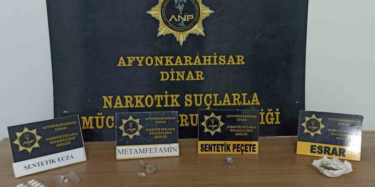 Dinar’da polisten uyuşturucu baskınları