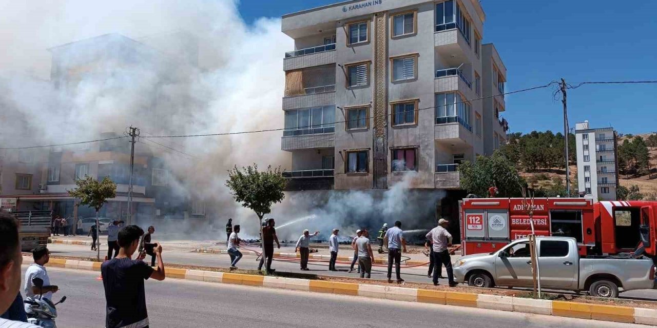 İşyerinde çıkan yangın korkuttu