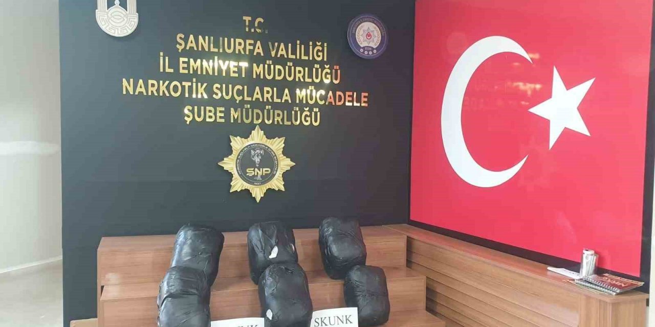 Şanlıurfa’da 32 kilo 660 gram skunk ele geçirildi: 4 gözaltı