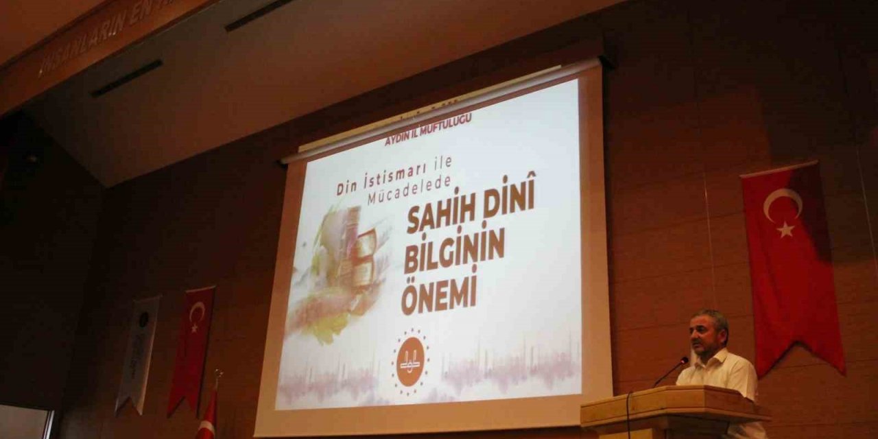 Aydın’da ’Din İstismarı İle Mücadelede Sahih Dini Bilginin Önemi’ konferansı düzenlendi