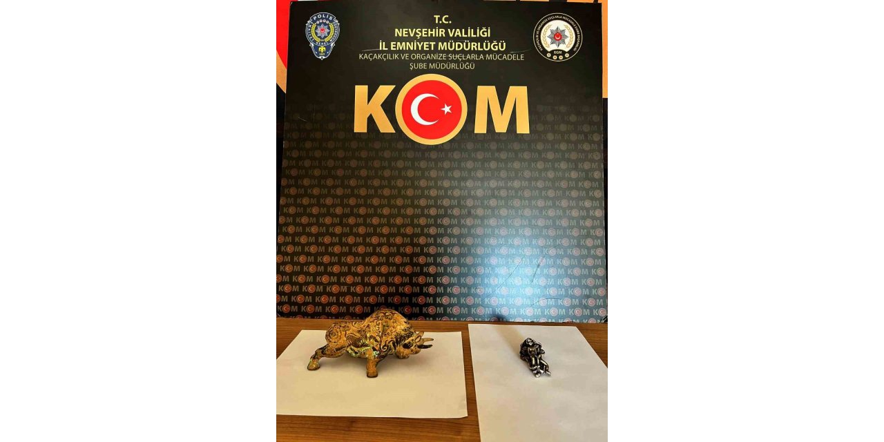 Nevşehir’de yakın döneme ait 5 tarihi eser ele geçirildi