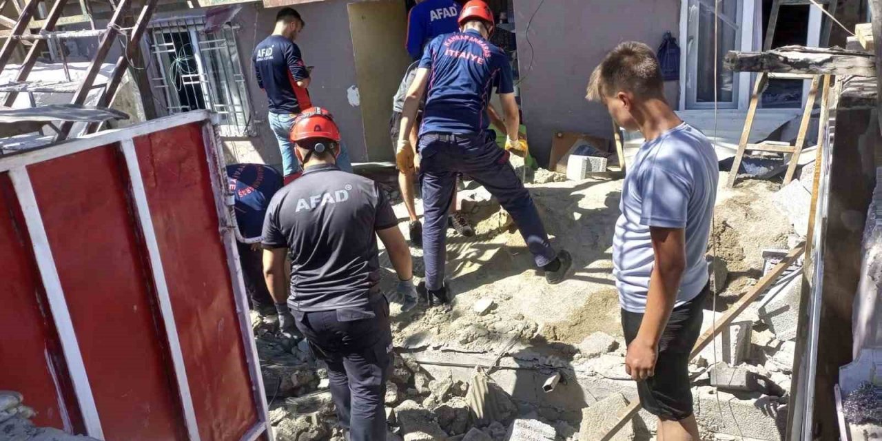 Kahramanmaraş’ta inşaatta göçük: 1 ölü,2 yaralı