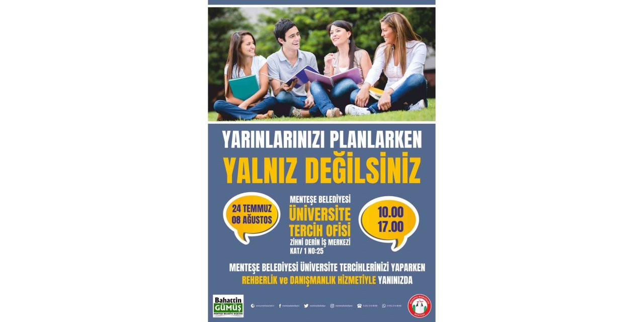 Menteşe Belediyesinden Üniversite tercihlerinde ücretsiz danışmanlık