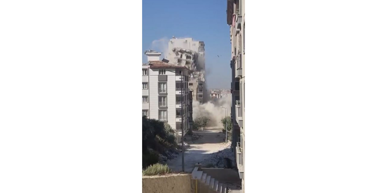 13 katlı bina böyle yerle bir oldu