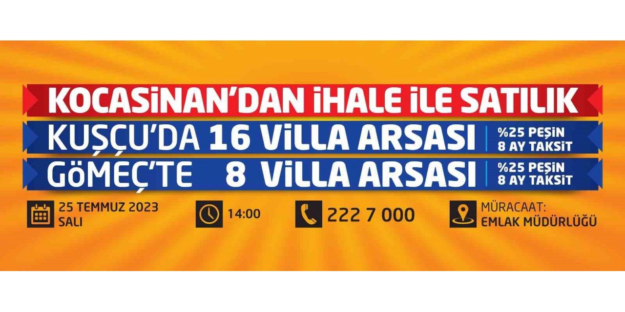 Kayseri’nin Denizinde yüzde 25 peşin, 8 ay taksitli villa arsası fırsatı
