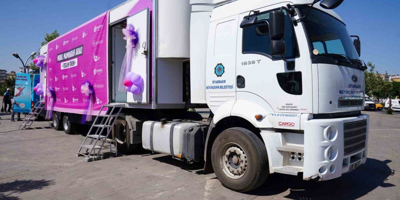Diyarbakır’da KETEM’e hibe edilen mobil mamografi aracı 17 ilçede hizmet verecek
