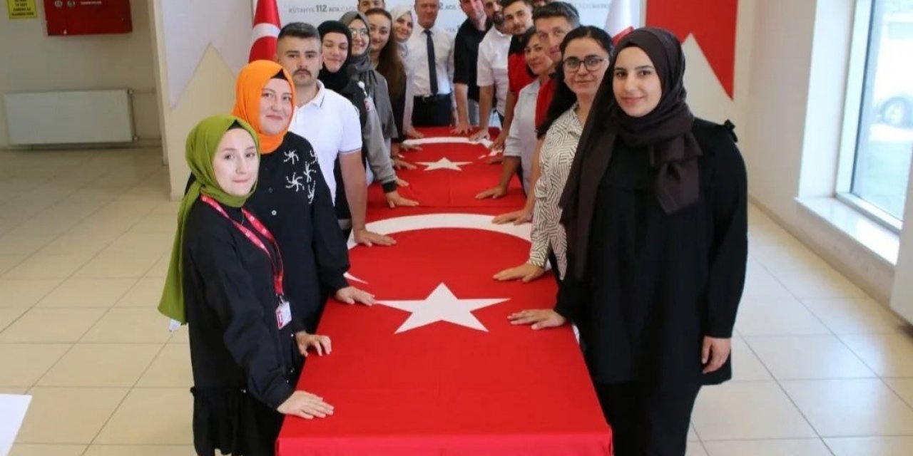 Kütahya 112 Acil Çağrı Merkezinde aday memurlar için yemin töreni