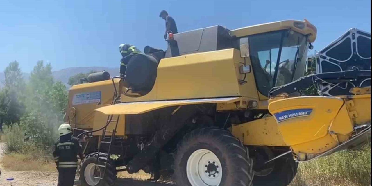 Biçerdöverde çıkan yangın büyümeden söndürüldü