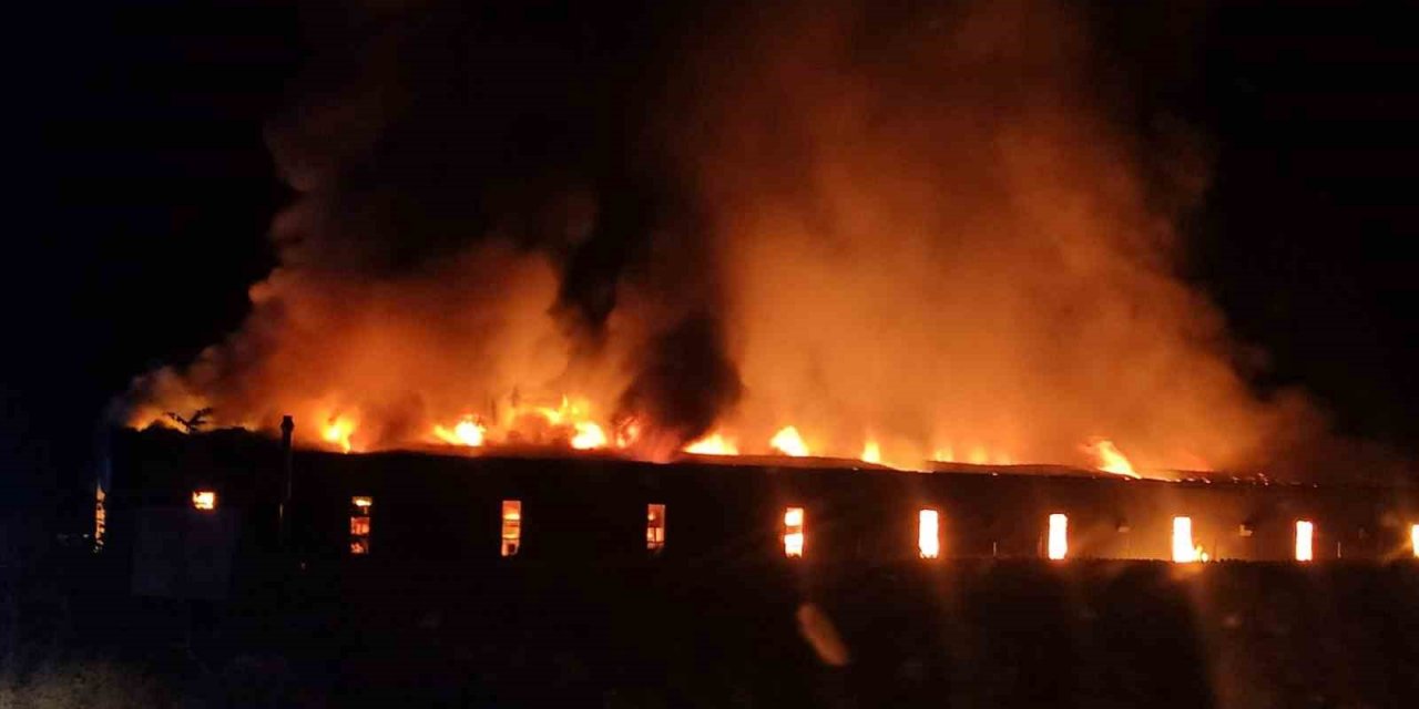 Bursa’da plastik fabrikası alev alev yandı