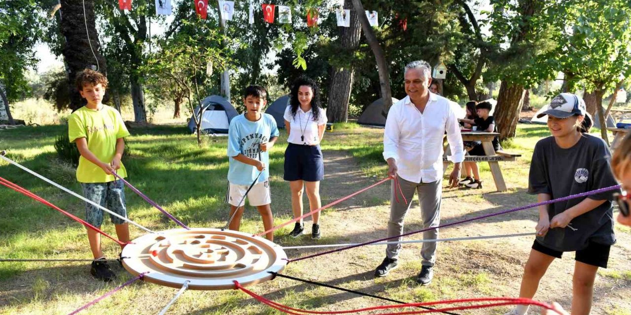 Başkan Uysal kampa katıldı