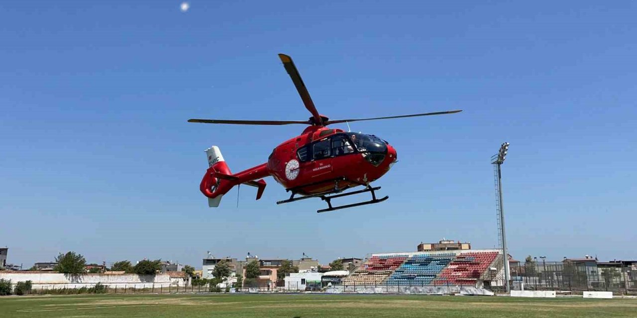 Arya bebek için helikopter havalandı