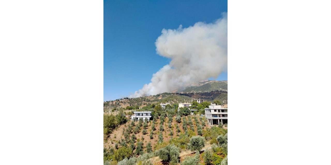 Kahramanmaraş’taki orman yangınına müdahale sürüyor