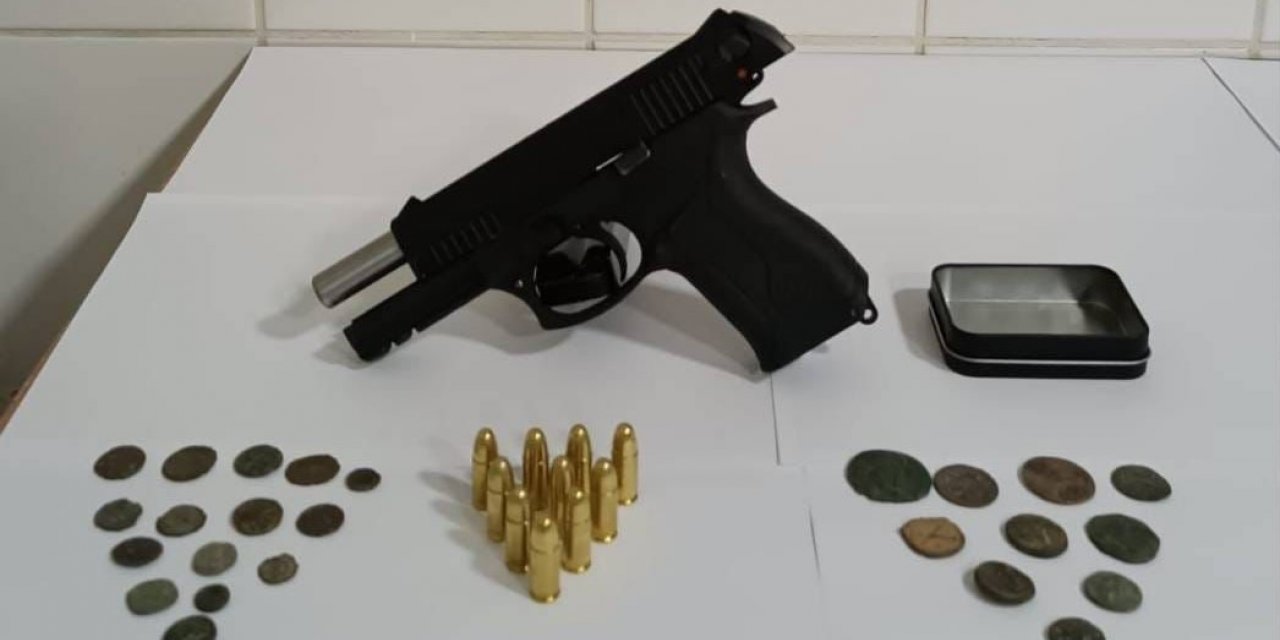 Tekirdağ’da 23 sikke ele geçirildi