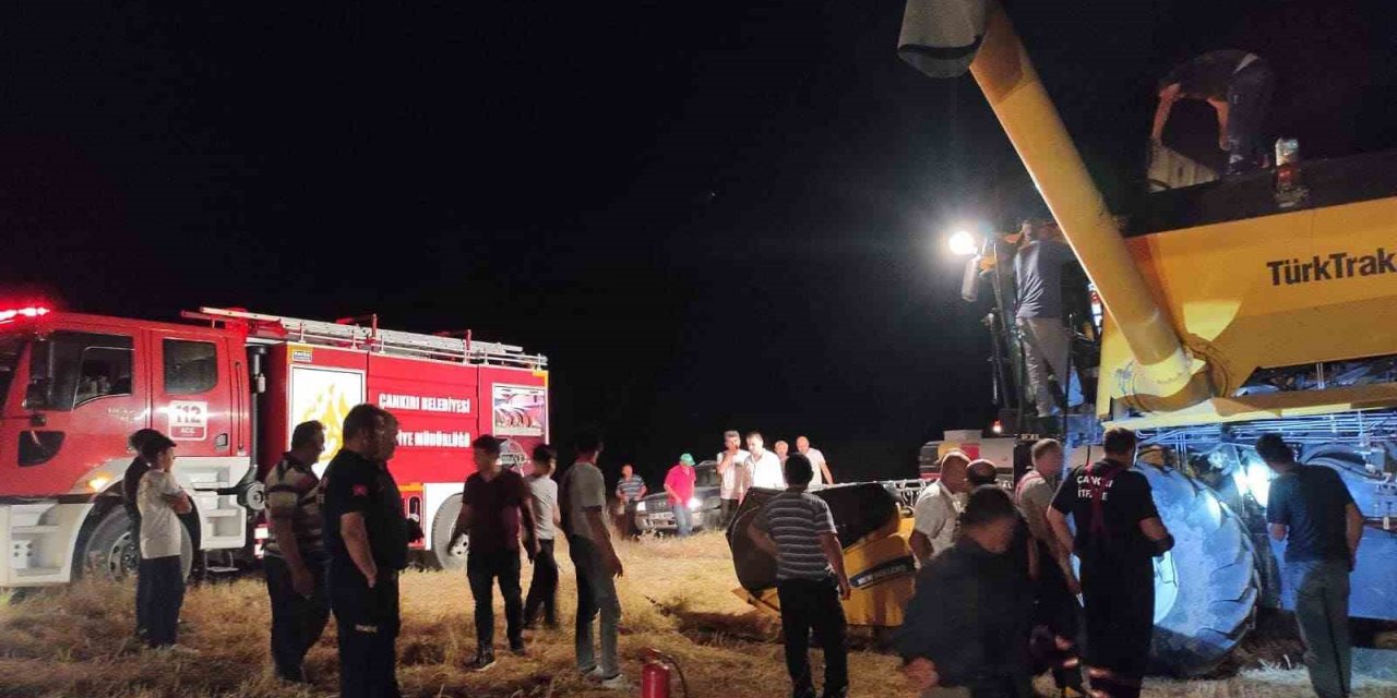 Biçerdöverde çıkan yangın büyümeden söndürüldü