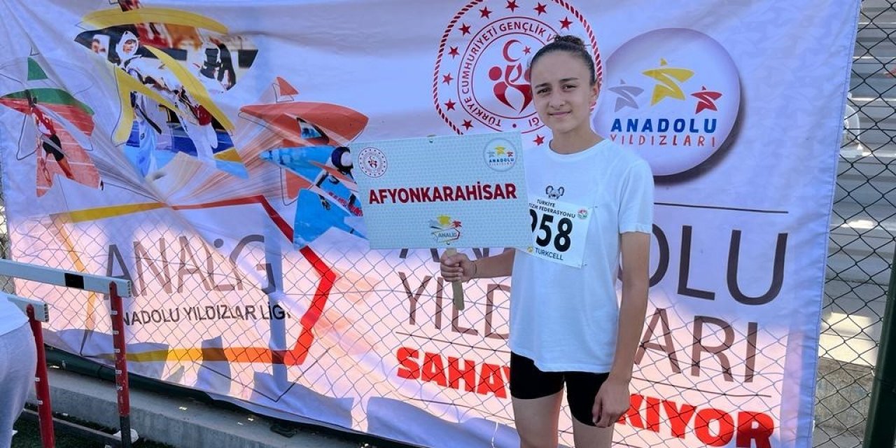 Afyonkarahisarlı atlet uzun atlamada üçüncü oldu
