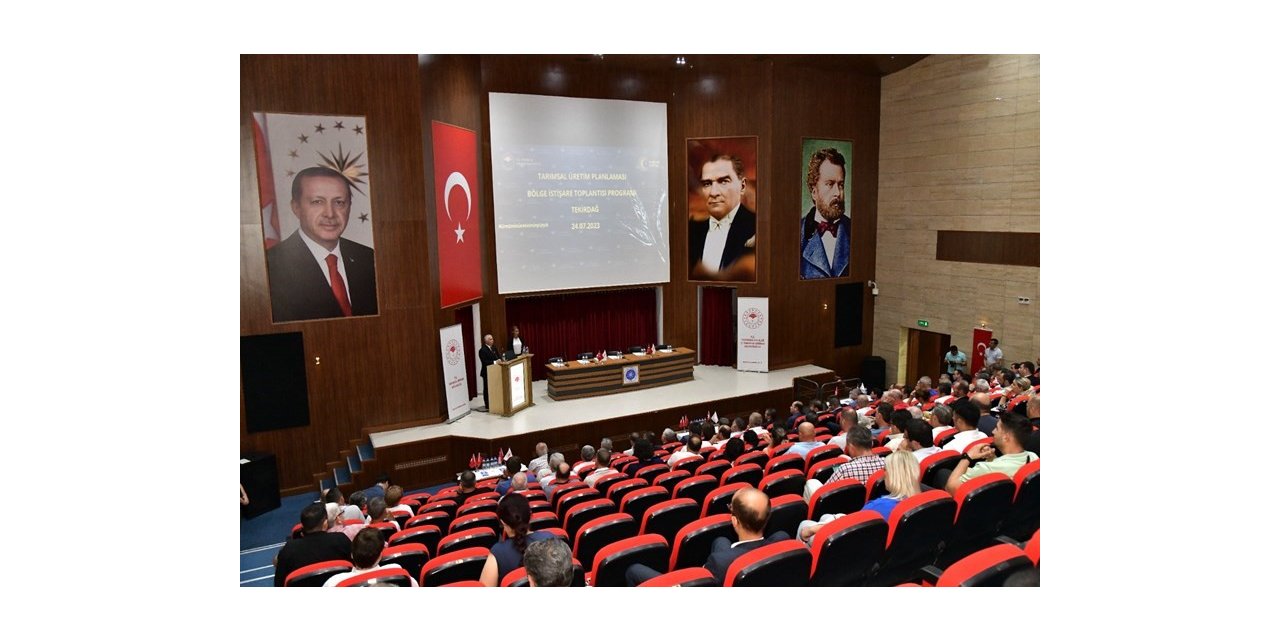 Tekirdağ’da tarımsal üretim planlaması toplantısı yapıldı