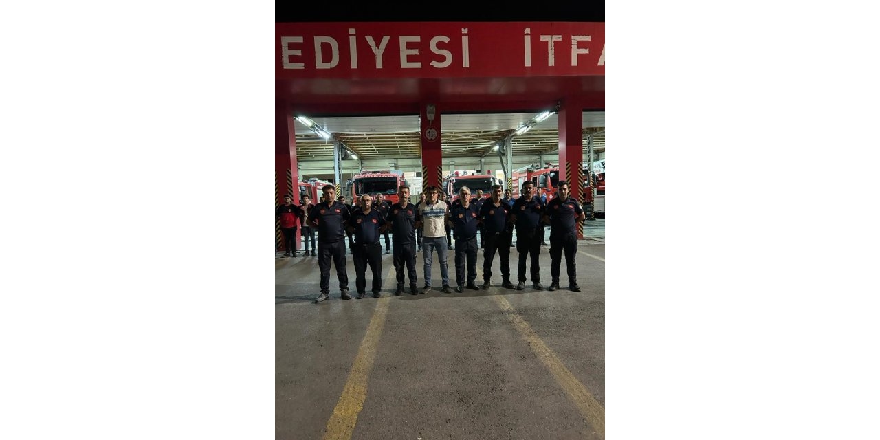 Kayseri itfaiyesinden Antalya’daki yangın söndürme çalışmalarına destek