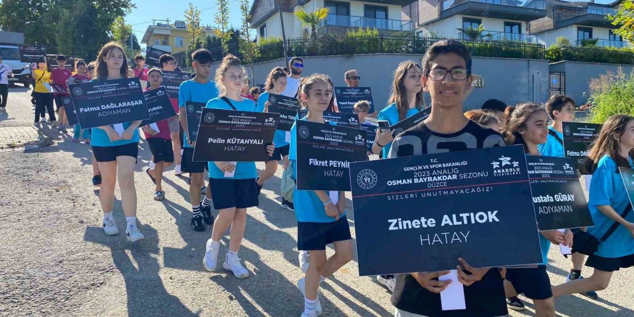 Depremde ölen sporcular unutulmadı