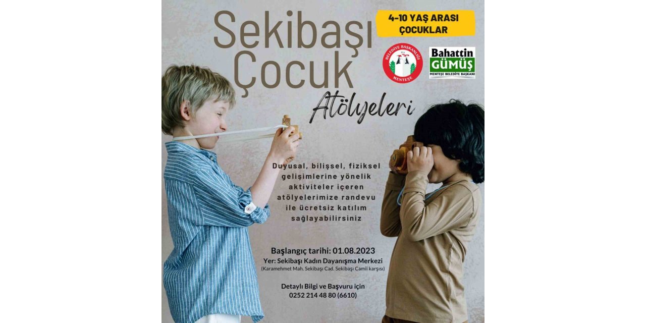 Menteşe’de çocuklar eğlenerek öğrenecek