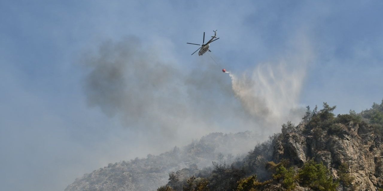 Söke’deki yangını söndürme çalışmaları devam ediyor